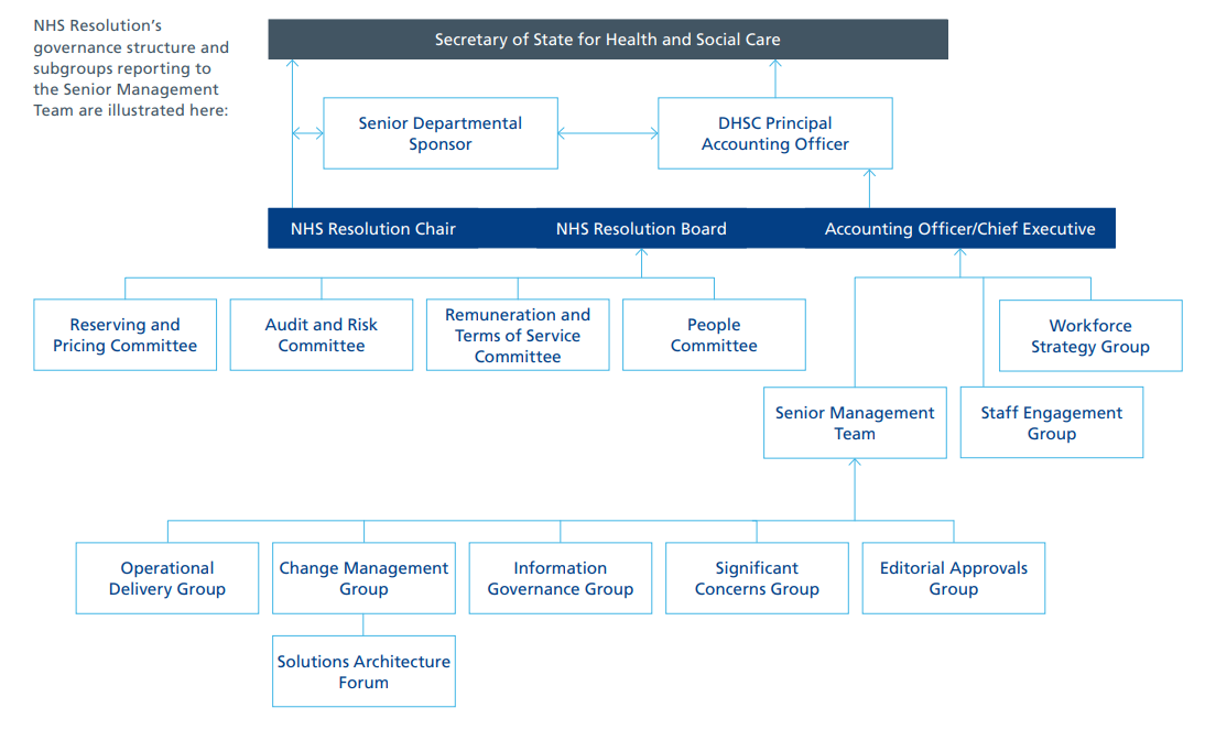 Secretary of state for health and social care flow chart image 
