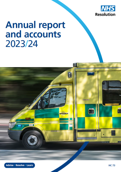 The front cover of the annual report and accounts