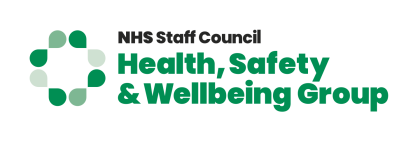 Logo for NHS Staff Council Health Safety and Wellbeing Group.