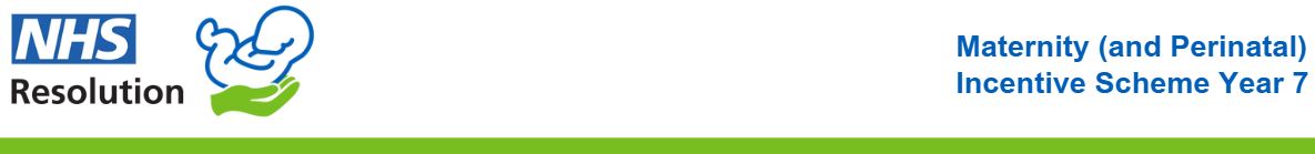 Maternity (and Perinatal) Incentive Scheme Year 7 banner