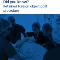 Read more: Retained foreign object post procedure