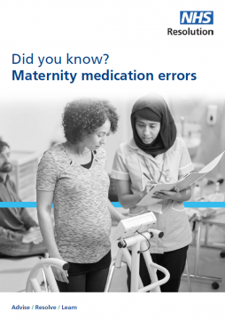 Did you know maternity medication errors front cover