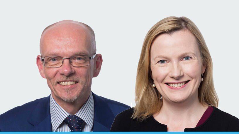 Image of Mike Pinkerton (Interim NHS Resolution Chair) and Helen Vernon (NHS Resolution CEO)