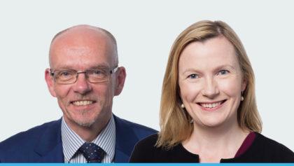 Image of Mike Pinkerton (Interim NHS Resolution Chair) and Helen Vernon (NHS Resolution CEO)