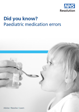 Link to Paediatric medication errors resource