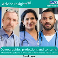 Read more: New Insights paper – Demographics, professions and concerns: What are the patterns in Practitioner Performance Advice cases?