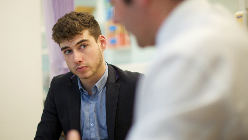 Medical professionals in discussion