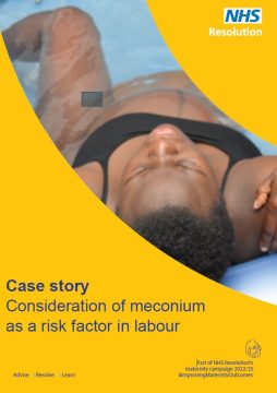 Link to Consideration of meconium as a risk factor in labour resource